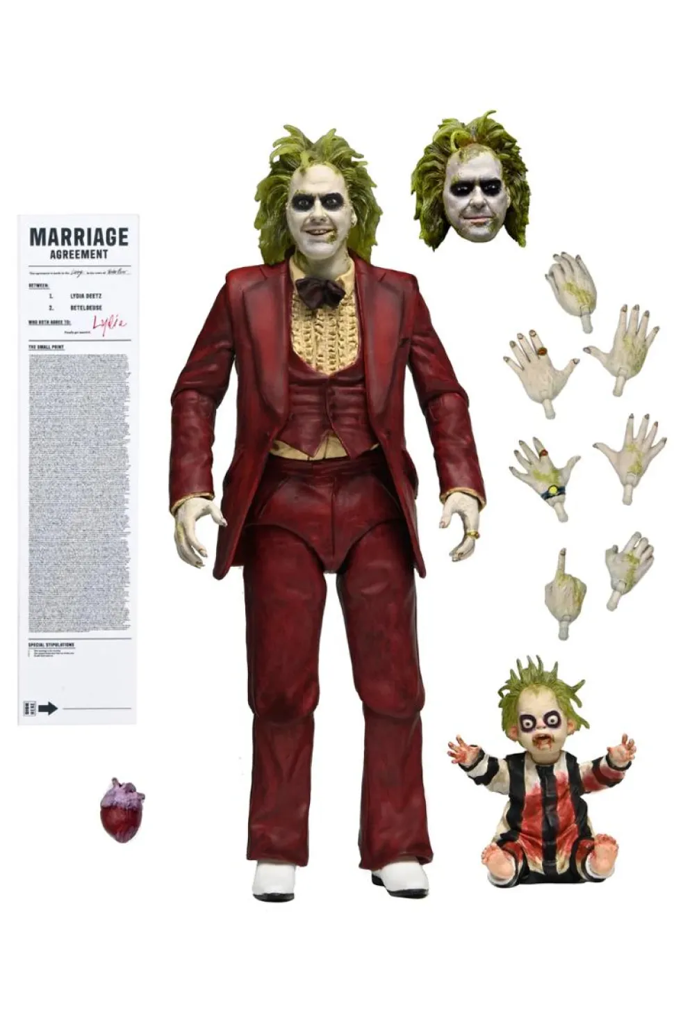 Beetlejuice Beetlejuice (2024) - Beetlejuice 'Wedding Tuxedo' Ultimate 7" Scale Action Figure