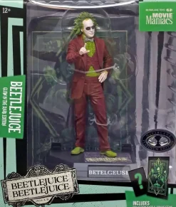 Beetlejuice Beetlejuice (2024) - Beetlejuice (Betelgeuse) Movie Maniacs Glow-in-the-Dark Platinum Edition 6" Scale PVC Statue
