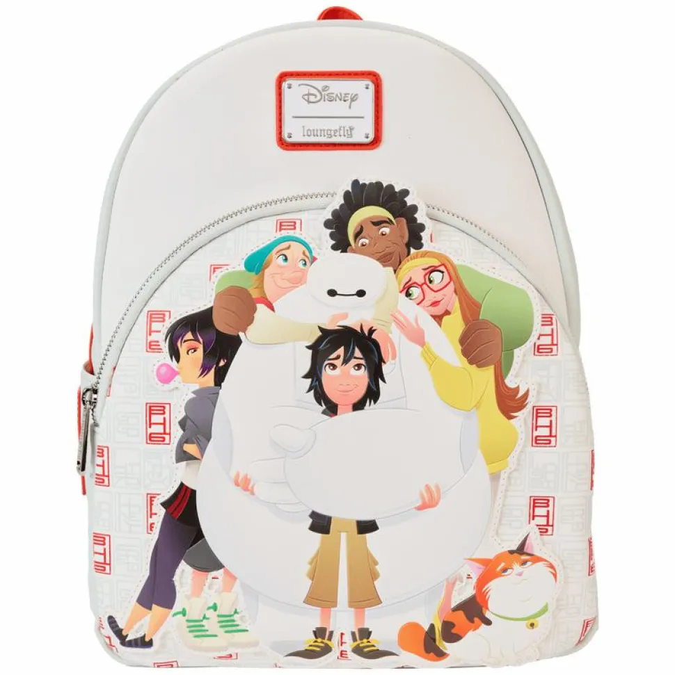Big Hero 6 - 10th Anniversary Baymax Group Hug 12" Faux Leather Mini Backpack