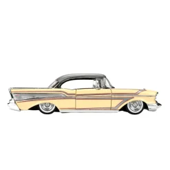Big Time Muscle - 1957 Chevrolet Bel Air 1/24th Scale Die-Cast Vehicle Replica