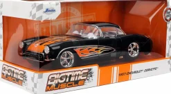 Big Time Muscle - 1957 Chevrolet Corvette 1/24th Scale Die-Cast Vehicle Replica