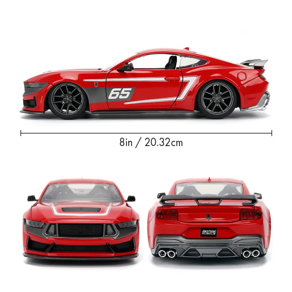 Big Time Muscle - 2024 Ford Mustang Dark Horse 1/24th Scale Die-Cast Vehicle Replica