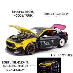 Big Time Muscle - Ben Hobson 2024 Ford Mustang RTR Racing 1/24th Scale Die-Cast Vehicle Replica