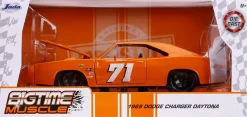 Big Time Muscle - Orange 1969 Dodge Charger Daytona 1/24th Scale Die-Cast Vehicle Replica
