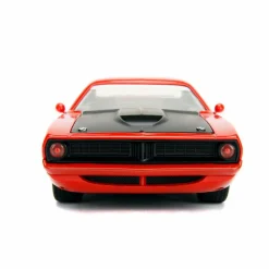 Big Time Muscle - Red/White 1973 Plymouth Barracuda 1/24th Scale Die-Cast Vehicle Replica