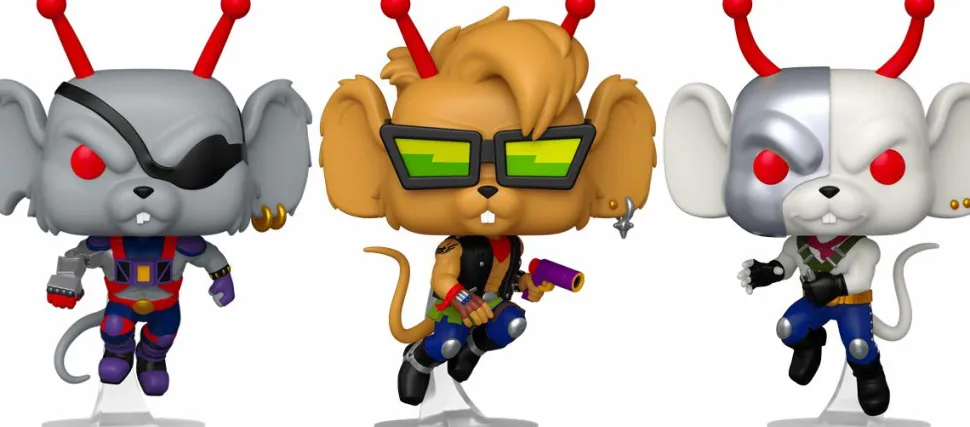 Biker Mice From Mars (1993) - Rock & Ride Pop! Vinyl Bundle (Set of 3)