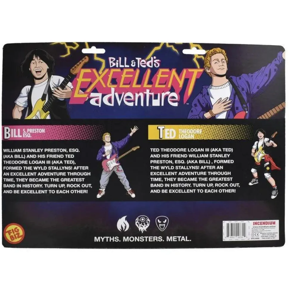 Bill & Ted's Excellent Adventure - Bill & Ted (Air Guitar Edition) FigBiz 5" Scale Action Figure 2-Pack