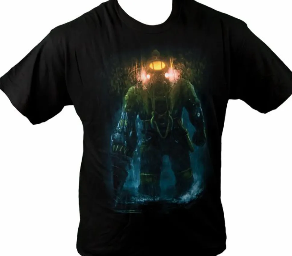 Bioshock - Bioshock 2 - Player Black Male T-Shirt