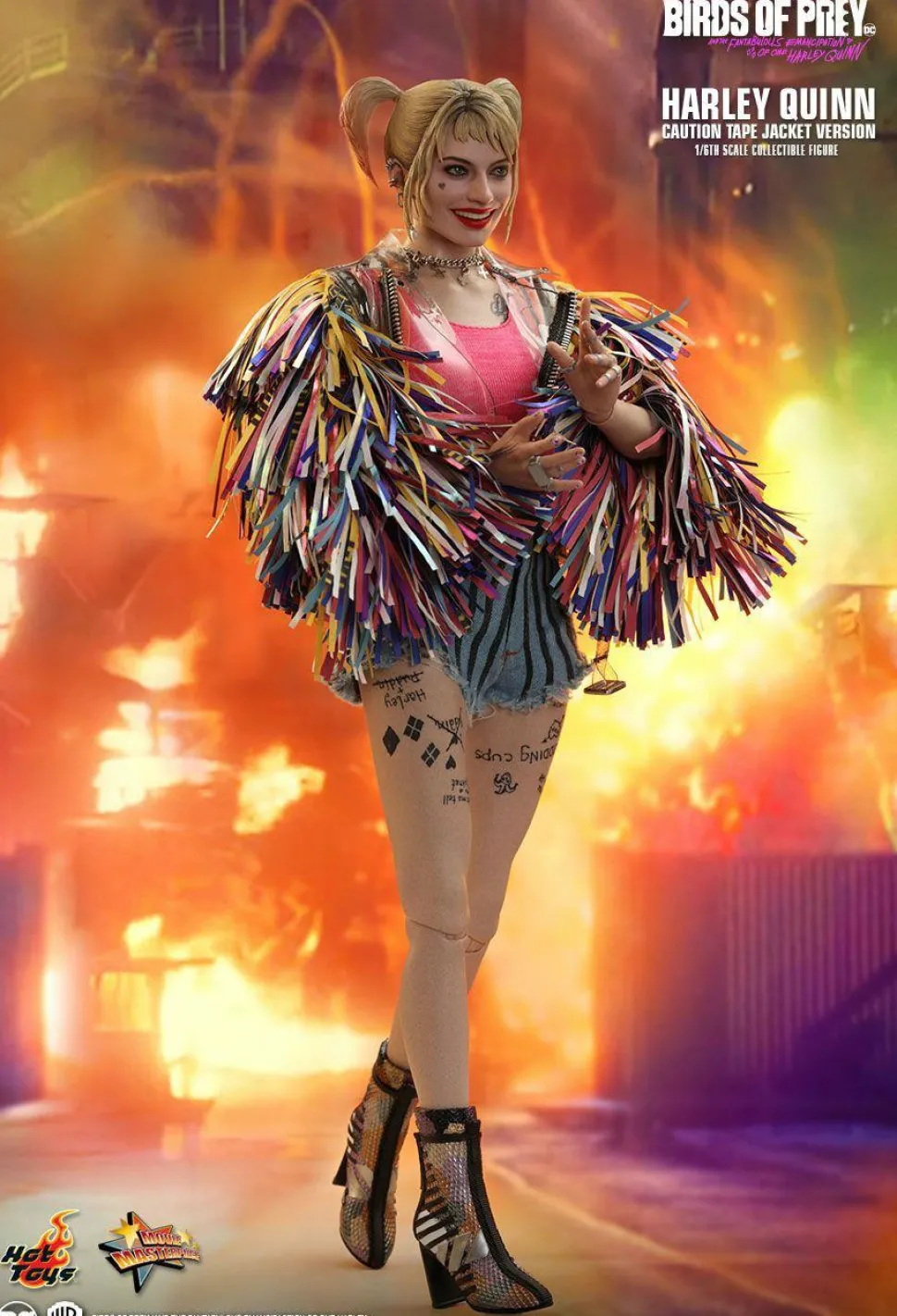 Birds of Prey (2020) - Harley Quinn in Caution Tape Jacket 1/6th Scale Hot Toys Action Figure