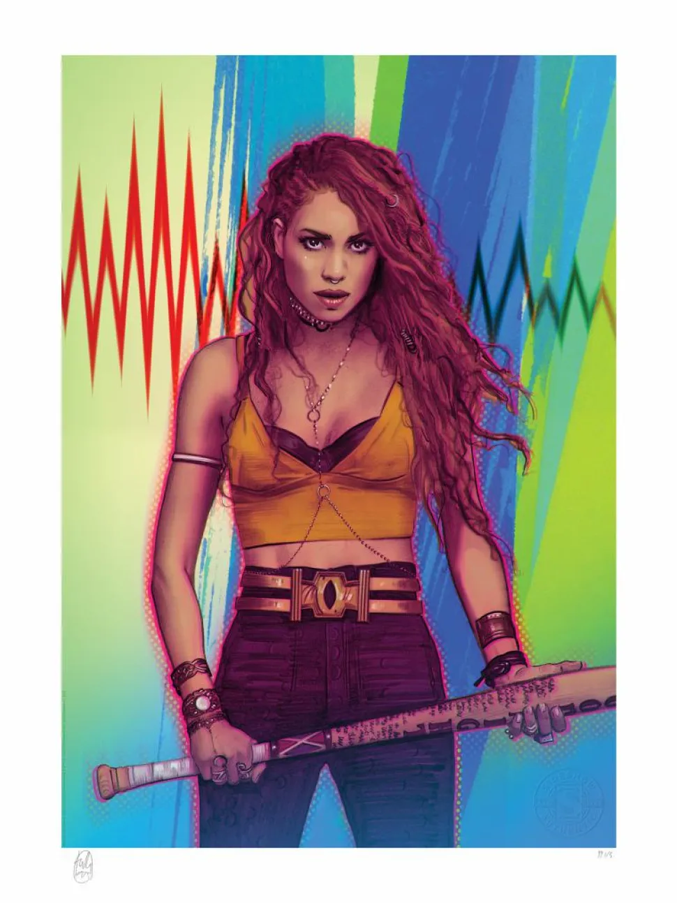 Birds of Prey - Birds of Prey: Black Canary Fine Art Print by Tula Lotay