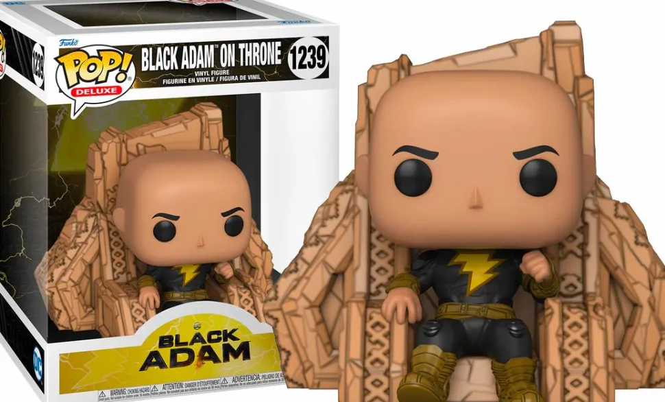 Black Adam (2022) - Black Adam on Throne Deluxe Pop! Vinyl Figure