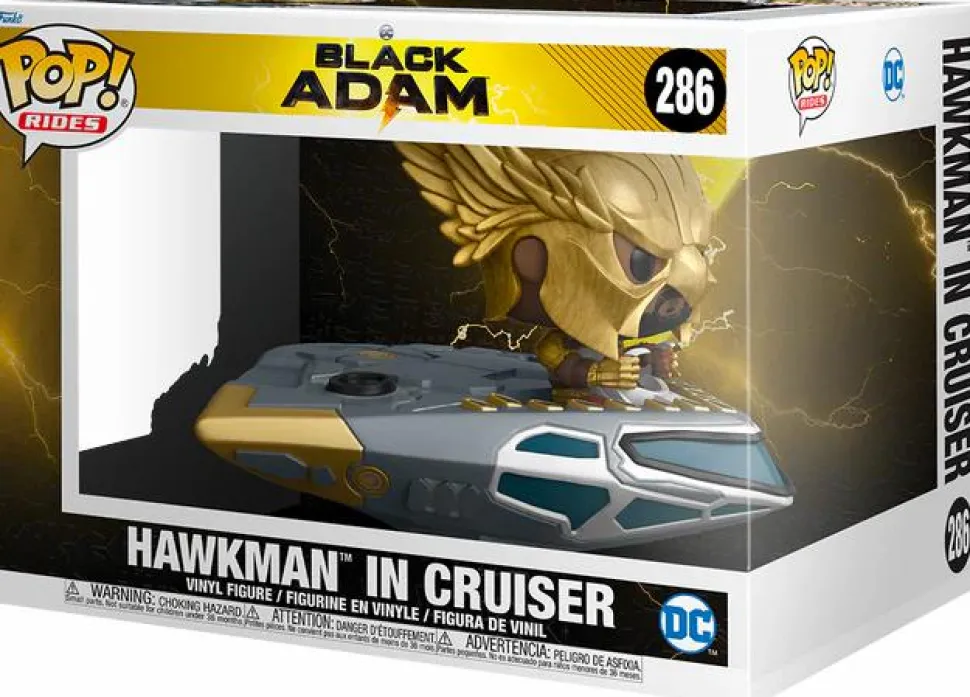 Black Adam (2022) - Hawkman with Cruiser Pop! Rides Vinyl Figure