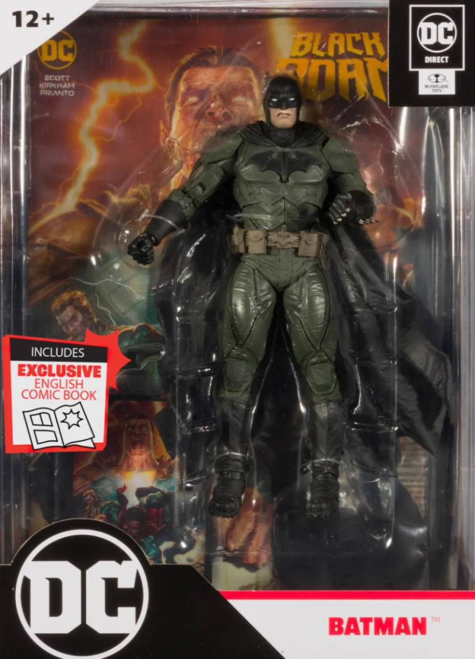Black Adam - Batman with Comic Book Page Punchers 7” Scale Action Figure Pack