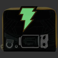 Black Adam - Cosplay Glow in the Dark 4” Faux Leather Zip-Around Wallet