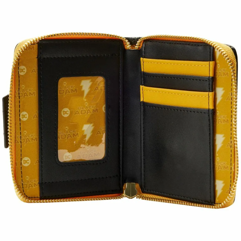 Black Adam - Cosplay Glow in the Dark 4” Faux Leather Zip-Around Wallet