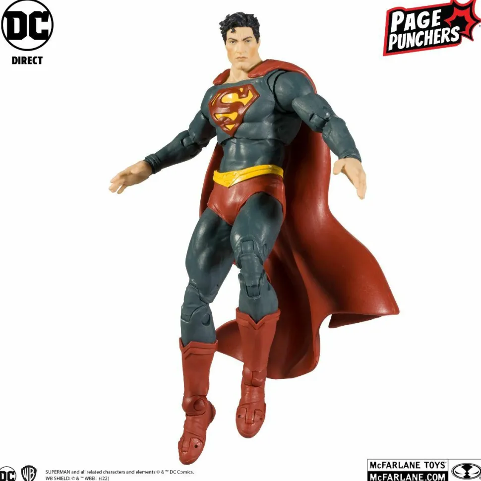 Black Adam - Superman with Comic Book Page Punchers 7” Scale Action Figure Pack