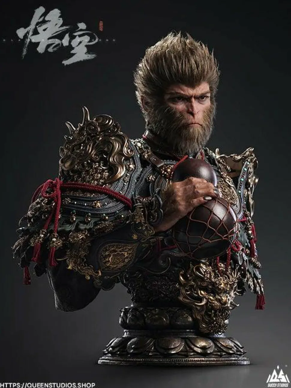 Black Myth: Wukong - The Destined One 1:1 Scale Life-Size Bust