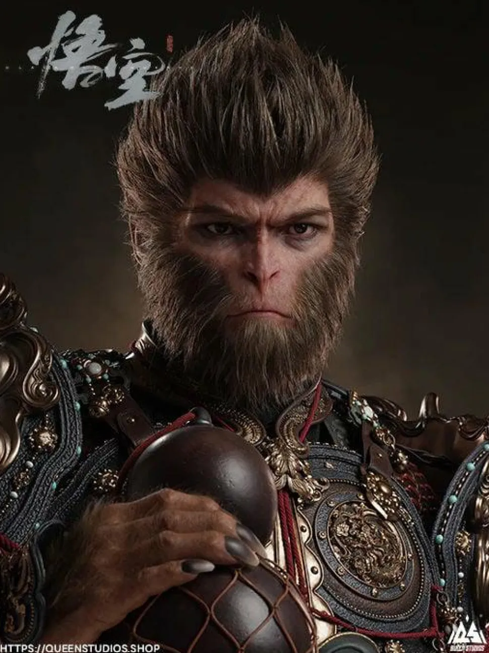 Black Myth: Wukong - The Destined One 1:1 Scale Life-Size Bust