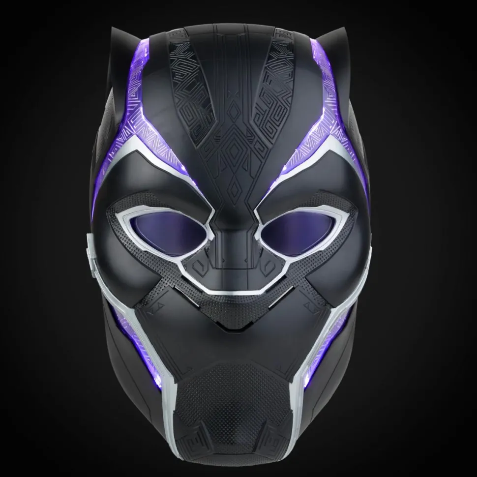 Black Panther (2018) - Black Panther Marvel Legends Premium Electronic 1:1 Scale Life-Size Prop Replica Helmet