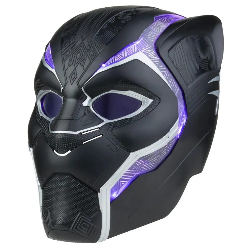Black Panther (2018) - Black Panther Marvel Legends Premium Electronic 1:1 Scale Life-Size Prop Replica Helmet