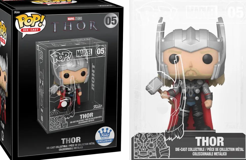 Black Panther (2018) - Black Panther, Thor & Darth Vader Diecast Metal Pop! Vinyl Figure Bundle (Funko / Popcultcha Exclusive) (Set of 3)
