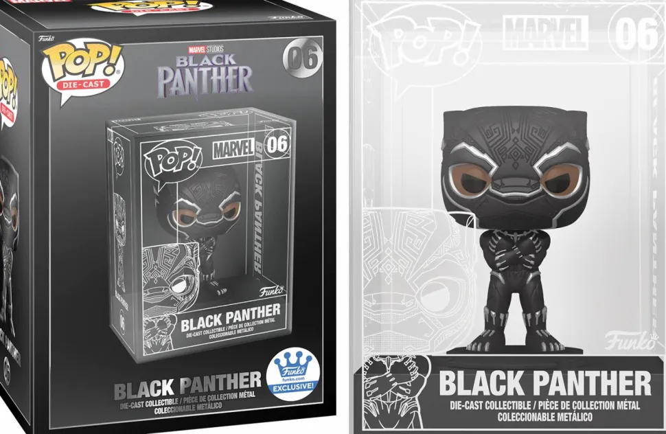 Black Panther (2018) - Black Panther Diecast Metal Pop! Vinyl Figure (Funko / Popcultcha Exclusive)