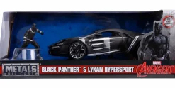 Black Panther - Lykan Hypersport with Black Panther 1/24th Scale Hollywood Rides Die-Cast Vehicle