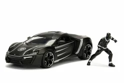 Black Panther - Lykan Hypersport with Black Panther 1/24th Scale Hollywood Rides Die-Cast Vehicle