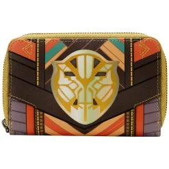 Black Panther - Okoye Cosplay 4” Faux Leather Zip-Around Wallet
