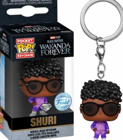 Black Panther 2: Wakanda Forever - Shuri with Sunglasses Diamond Glitter Pocket Pop! Vinyl Keychain