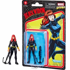 Black Widow - Black Widow Retro Marvel Legends Kenner 3.75” Action Figure