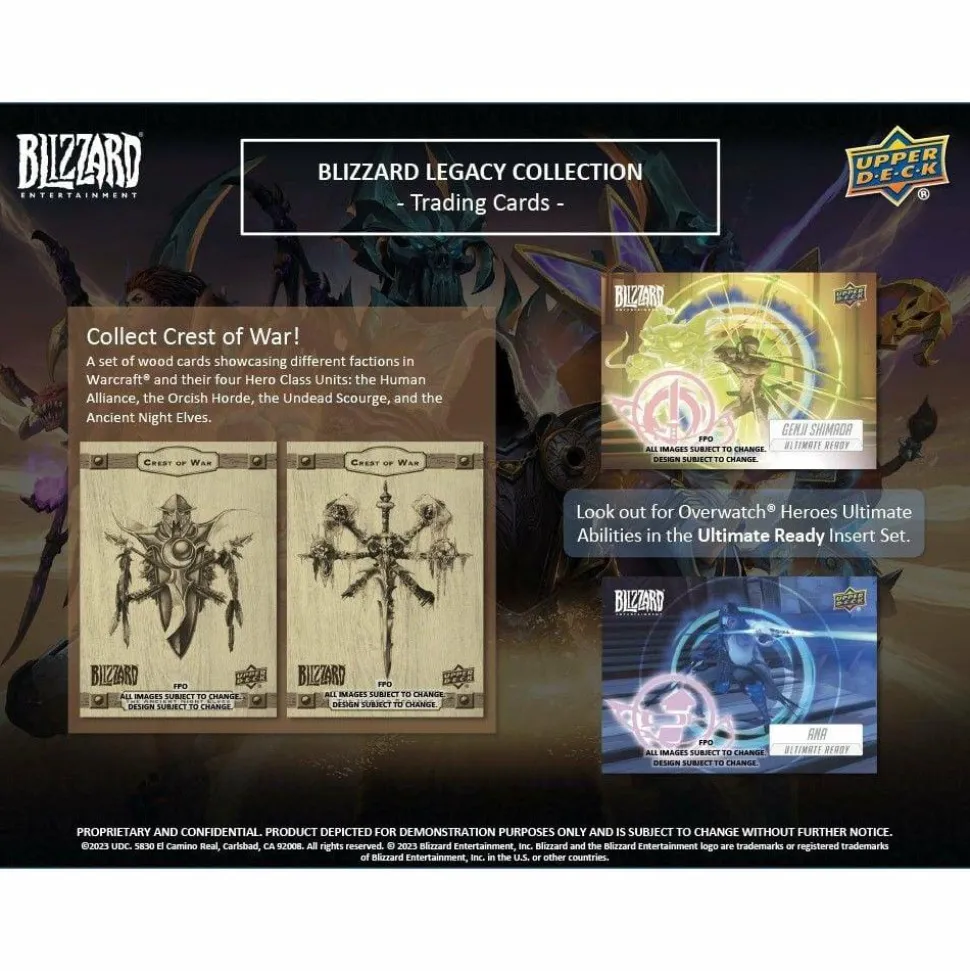 Blizzard - 2023 Upper Deck Blizzard Entertainment Legacy Collection Trading Cards Hobby Box (Display of 20)