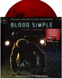 Blood Simple - Original Motion Picture Soundtrack by Carter Burwell Deluxe Edition LP Vinyl Record (Record Store Day Black Friday Exclusive Killer Crimson Marble Coloured Vinyl)
