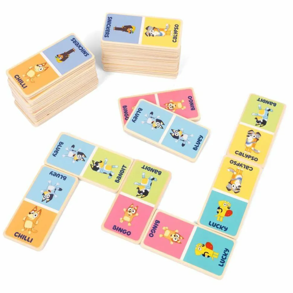 Bluey - Bluey Wooden Dominoes Game