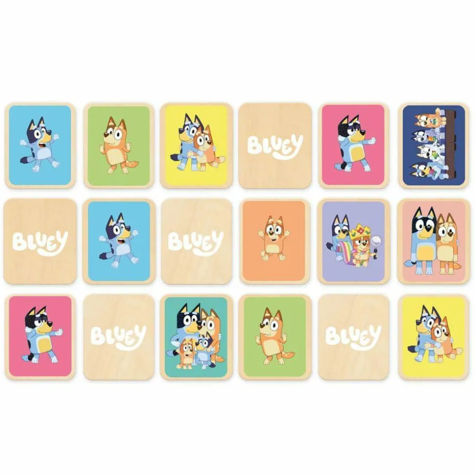 Bluey - Bluey Wooden Memory Game