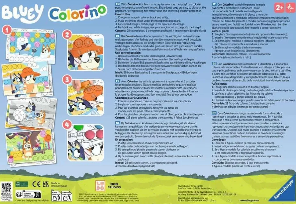 Bluey - Colorino Board Game