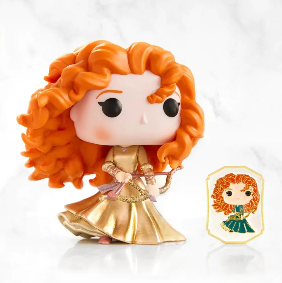 Brave - Merida Gold Ultimate Princess Pop! Vinyl Figure with Enamel Pin (Funko / Popcultcha Exclusive)