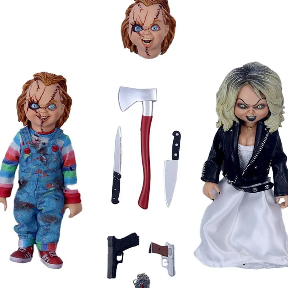 Bride of Chucky - Chucky and Tiffany Clothed 8" Action Figure 2-Pack