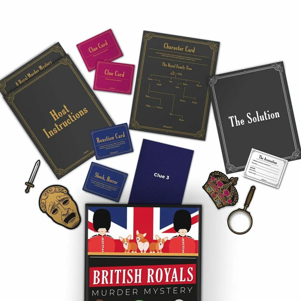 British Royals Murder Mystery - Card Game