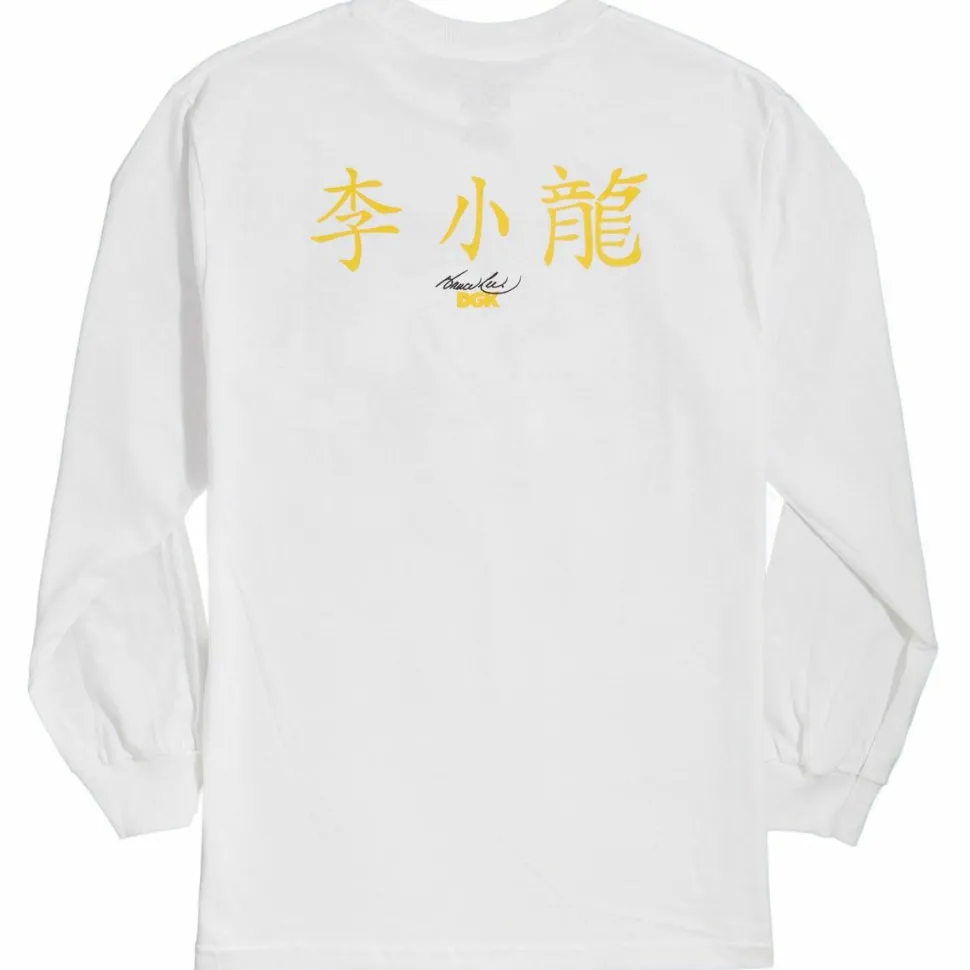 Bruce Lee - DGK x Bruce Lee Technique White Long Sleeve T-Shirt