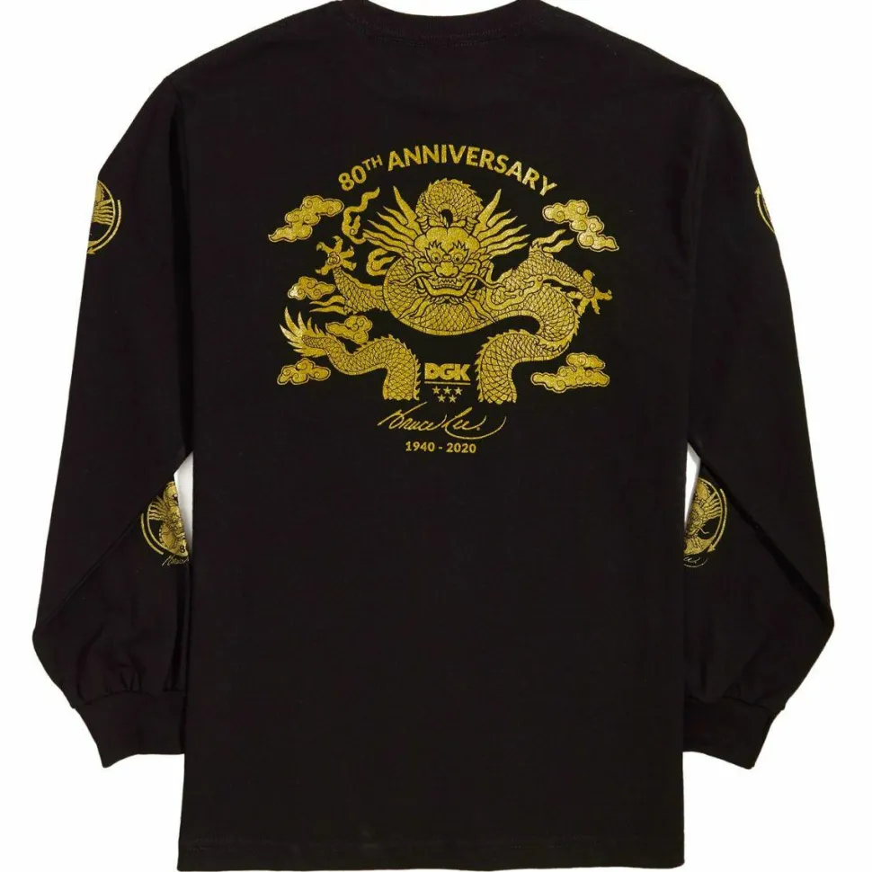 Bruce Lee - DGK x Bruce Lee Anniversary Black Long Sleeve T-Shirt