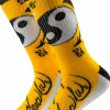 Bruce Lee - DGK x Bruce Lee Yin Yang Gold Crew Socks (One Size)