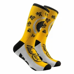 Bruce Lee - DGK x Bruce Lee Yin Yang Gold Crew Socks (One Size)
