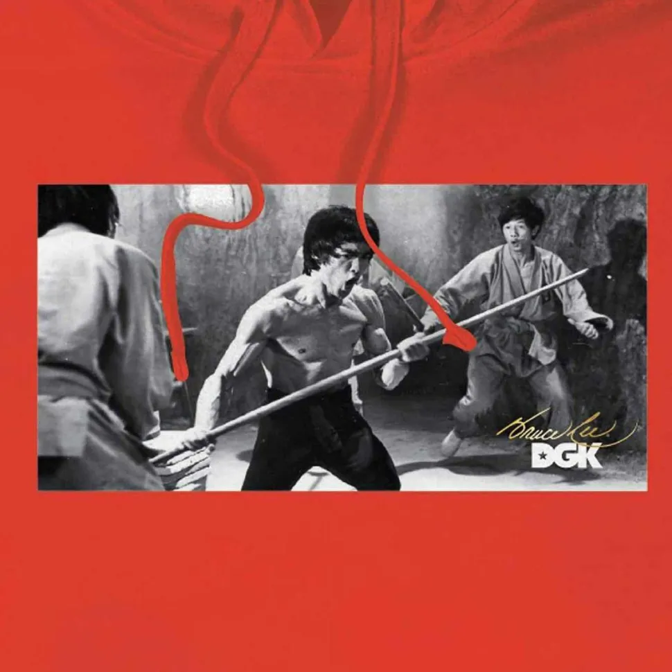 Bruce Lee - DGK x Bruce Lee Power Red Sweatshirt Hoodie