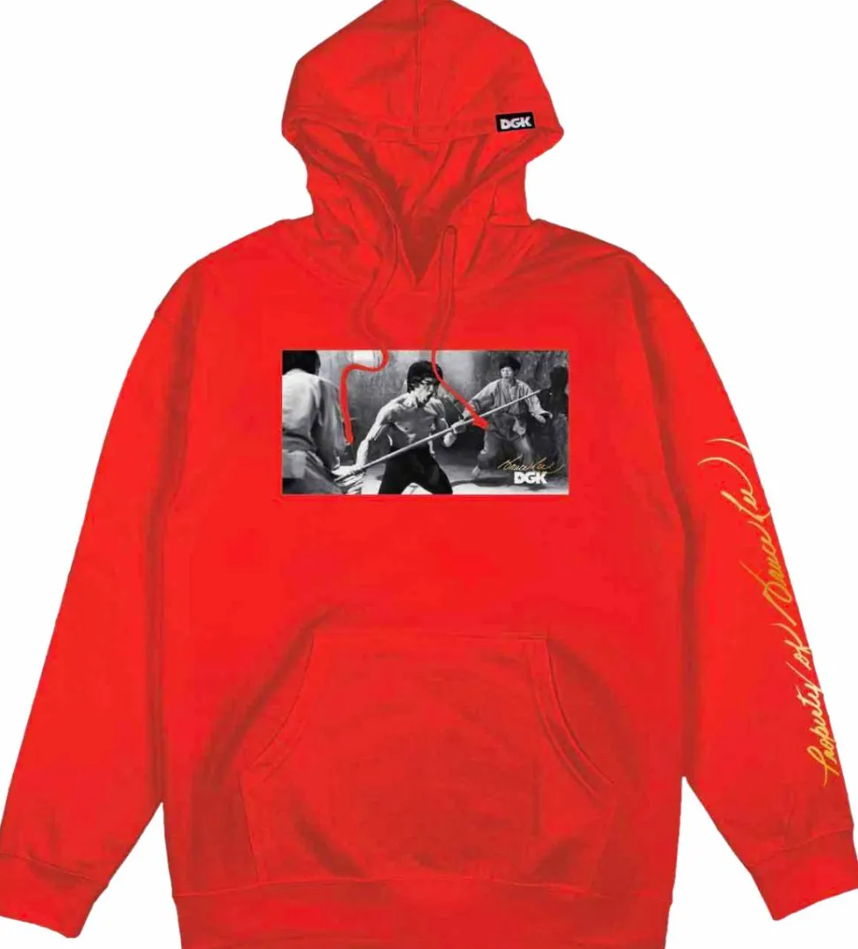 Bruce Lee - DGK x Bruce Lee Power Red Sweatshirt Hoodie