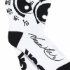 Bruce Lee - DGK x Bruce Lee Yin Yang White Crew Socks (One Size)