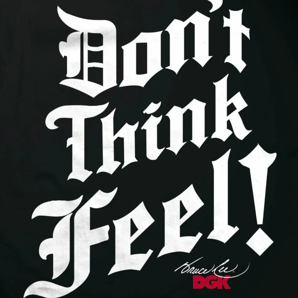 Bruce Lee - DGK x Bruce Lee Don't Think Black T-Shirt