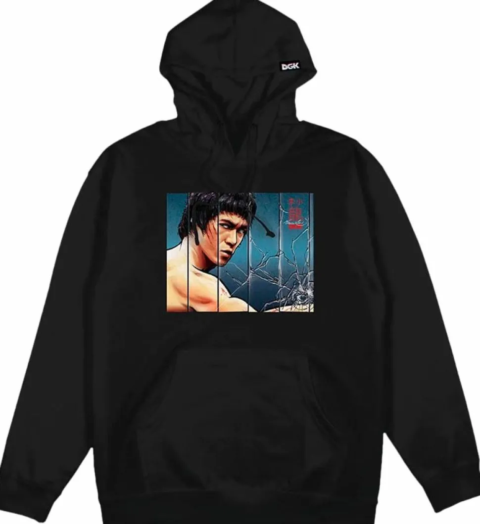 Bruce Lee - DGK x Bruce Lee Mirrors Black Sweatshirt Hoodie