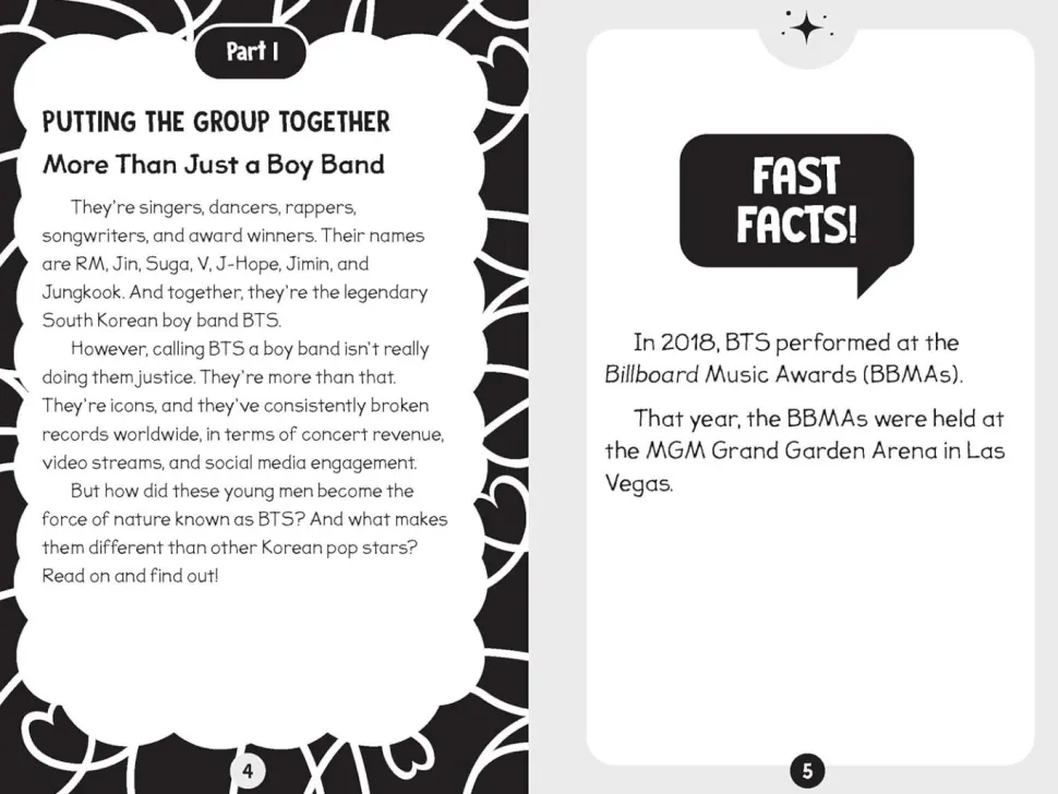 BTS - 96 Facts About BTS: Quizzes, Quotes, Questions, and More! Paperback Book