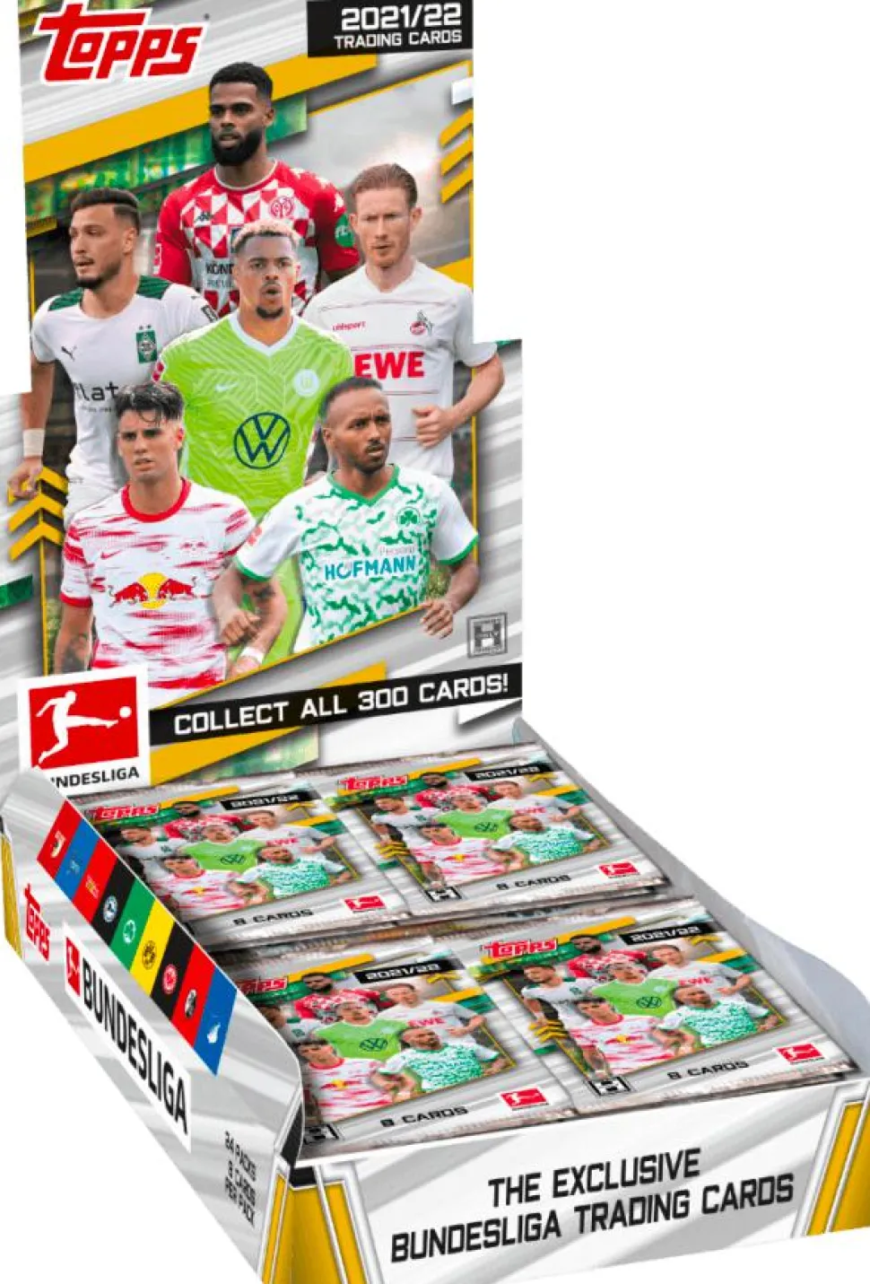 Bundesliga Football (Soccer) - 2021/22 Topps Soccer Trading Cards Hobby Box (Display of 24)